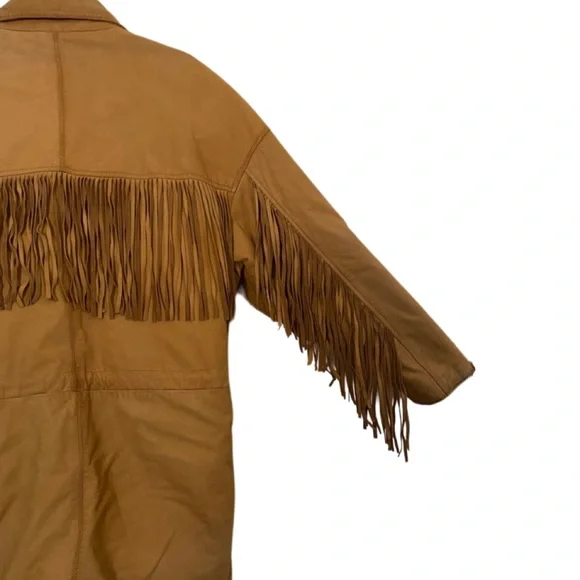 VINTAGE Men’s Winlit Suede Fringe Jacket - Picture 4 of 10